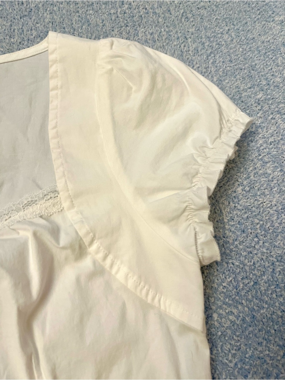 John Galt White Puff Sleeve Top - Picture 10 of 14